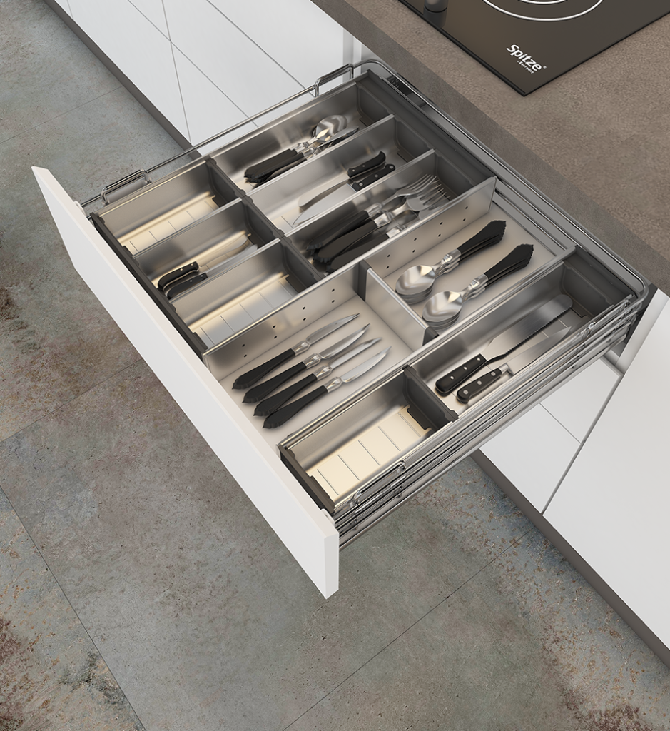 SS Box Cutlery Organizer - Spitze By Everyday