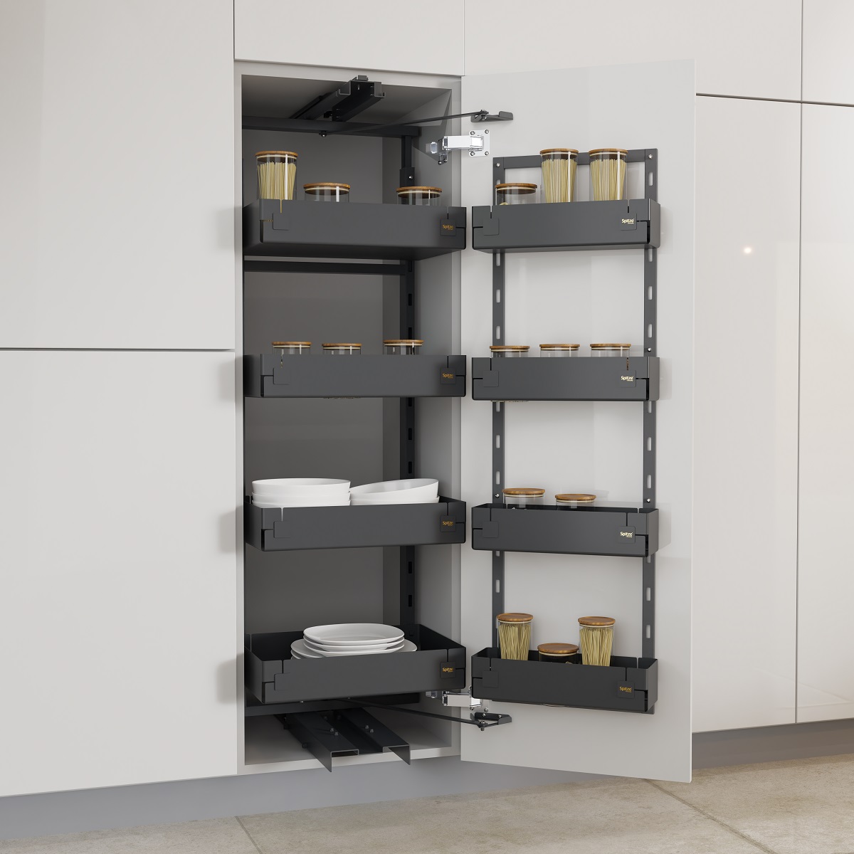 Anthracite Larder Unit 1250