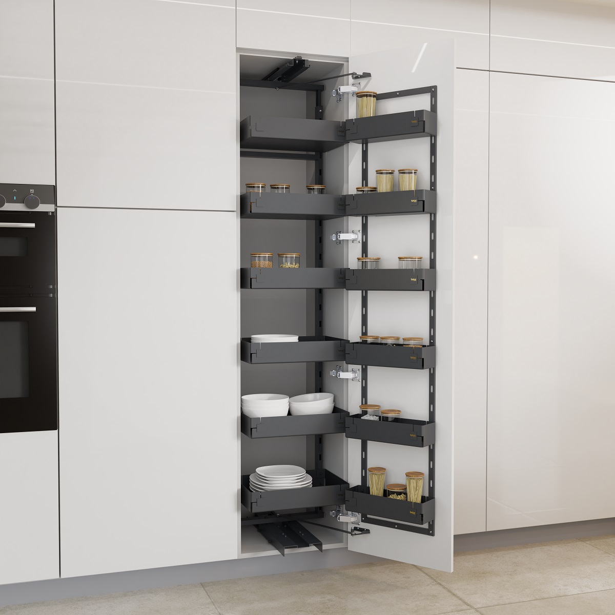 Anthracite Larder Unit 1850